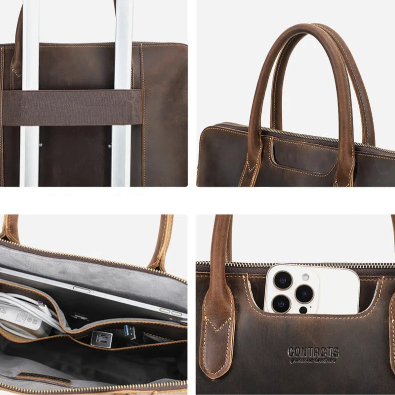 Sacoche Cuir Homme pour Ordinateur