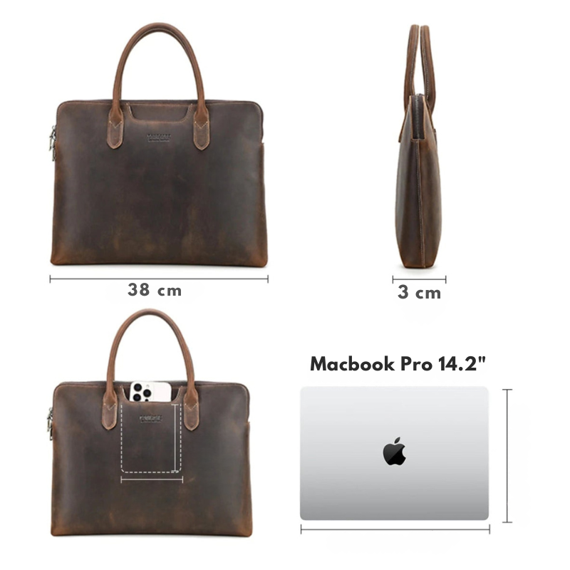 Sacoche Cuir Homme pour Ordinateur