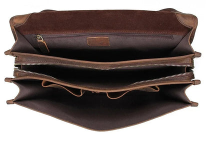 Sacoche Cuir Marron pour Homme
