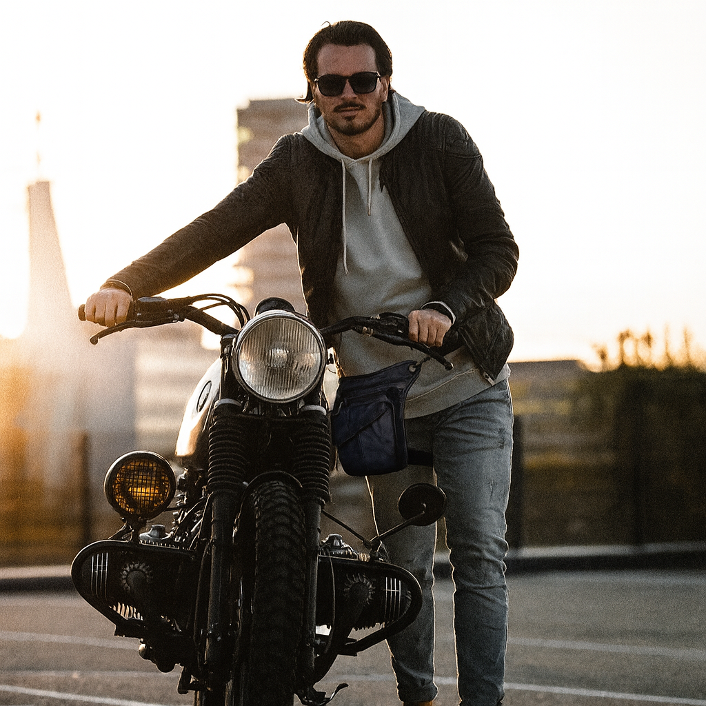 Sacoche de Jambe Cuir Homme