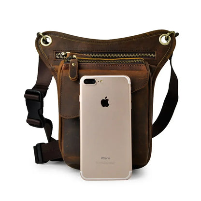 Sacoche de Jambe Cuir Homme