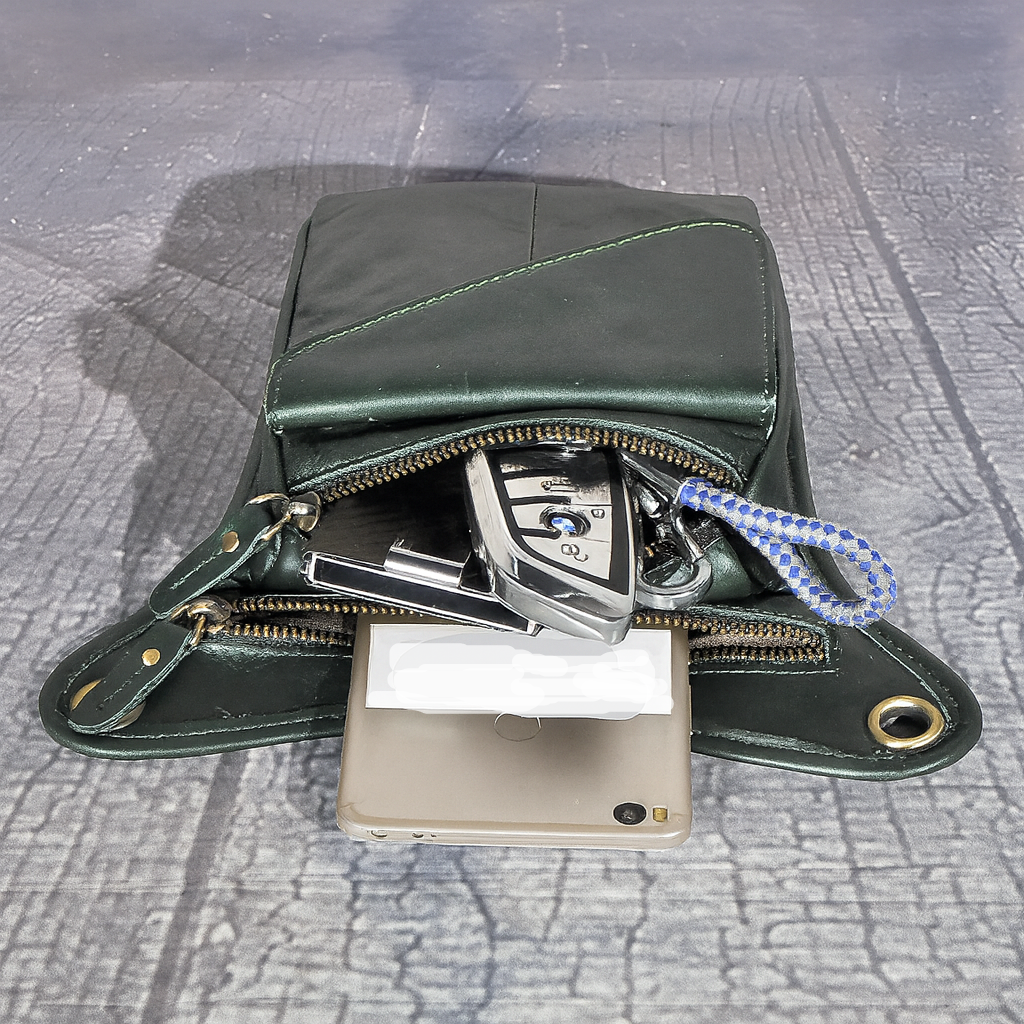 Sacoche de Jambe Cuir Homme