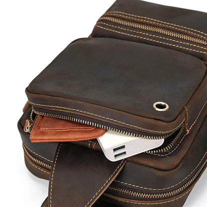 Sacoche de Poitrine en Cuir