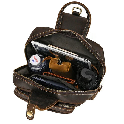 Sacoche de Poitrine en Cuir