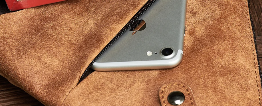 Sacoche de Poitrine Homme en Cuir