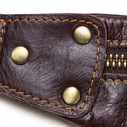 Sacoche Homme Banane Cuir