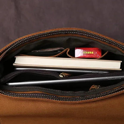 Sacoche Homme Cuir Marron