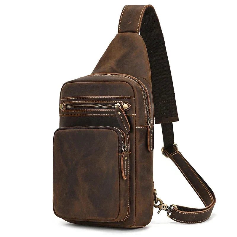 Sacoche Homme Marron