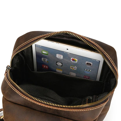 Sacoche Homme Marron