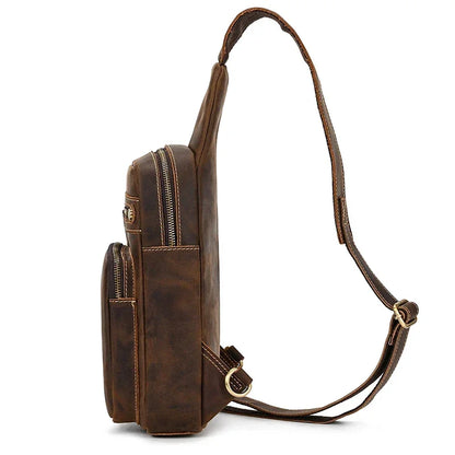 Sacoche Homme Marron