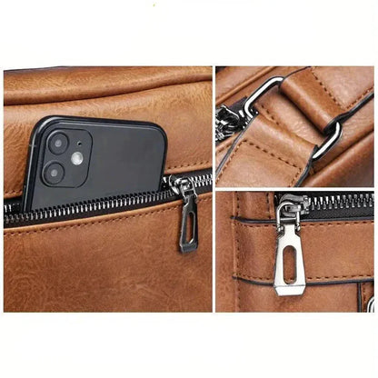 Sacoche Homme Marron Bandoulière