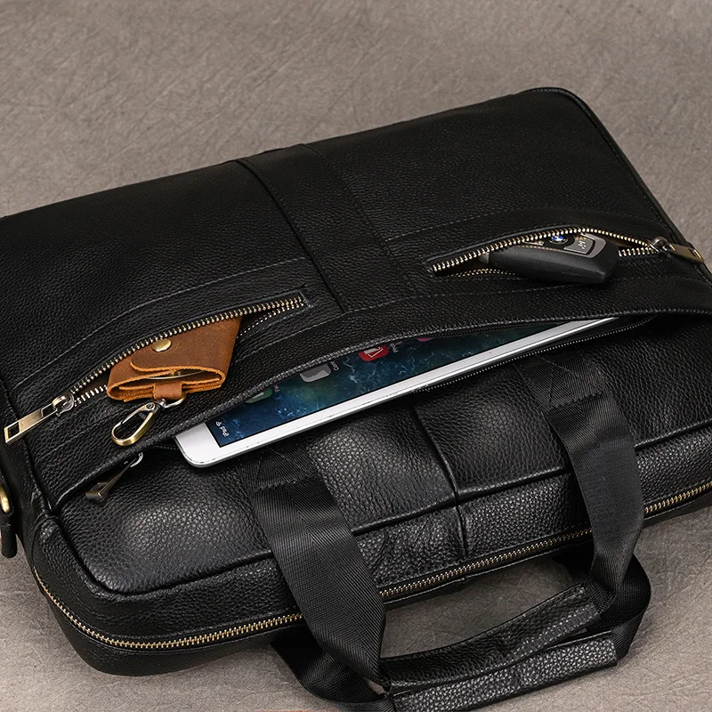 Sacoche Ordi Homme Cuir