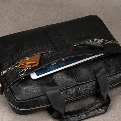 Sacoche Ordi Homme Cuir
