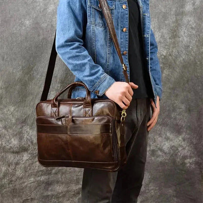 Sacoche Ordinateur en Cuir pour Homme