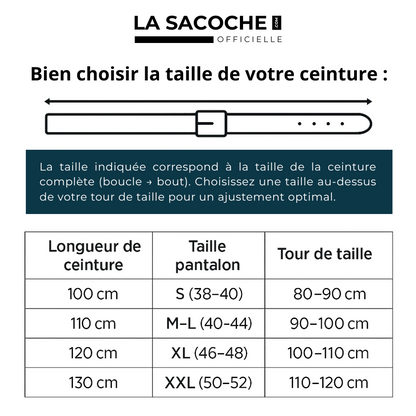 Ceinture en Cuir Homme