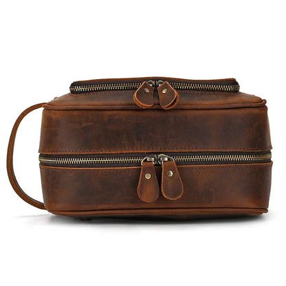 Trousse de Toilette Cuir pour Homme