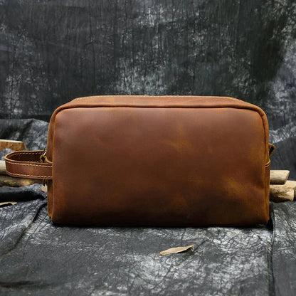 Trousse de Toilette en Cuir Homme