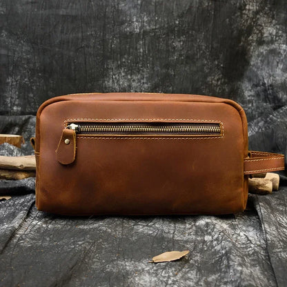 Trousse de Toilette en Cuir Homme