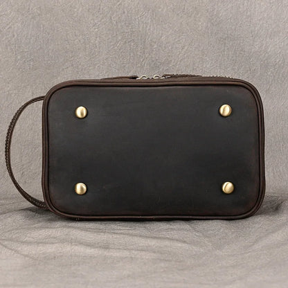 Trousse de Toilette Homme en Cuir